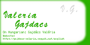valeria gajdacs business card